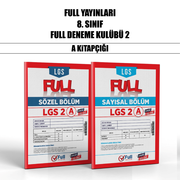 FULL 08.SINIF DENEME KULÜBÜ SY/SZ 2-A - 25-26